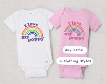 Poppies California Love Hooded Baby Onesie Poppies California Love Hooded Baby Onesie