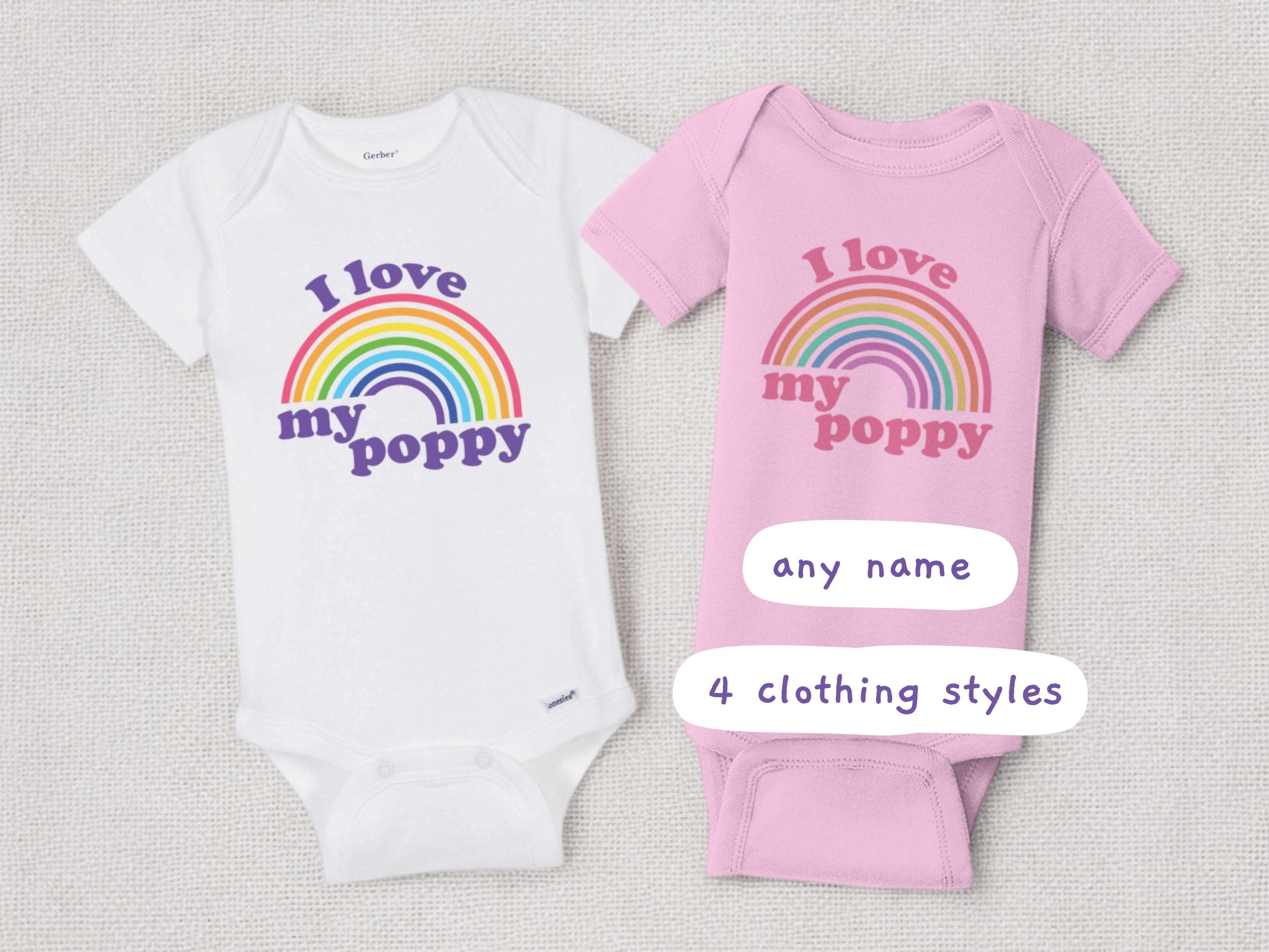 Poppies California Love Hooded Baby Onesie Poppies California Love Hooded Baby Onesie