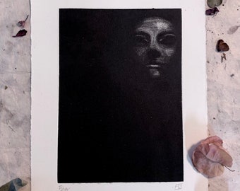 Etching mezzotint límited edition, numbered and signed