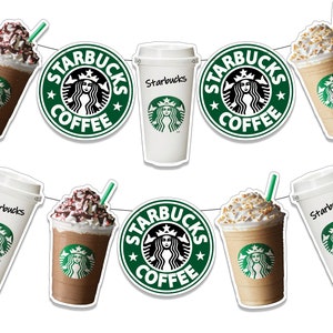 Sofortiger Download-Starbucks Banner-Starbucks Geburtstagsbanner-Starbucks Coffee Party-Starbucks DRUCKBAR