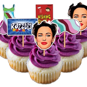 Descarga instantánea- 13 yendo a 30 Cupcake Toppers- Coquetos toppers de pastel de cumpleaños de los años treinta- 13 yendo a 30 fiesta temática IMPRIMIBLE