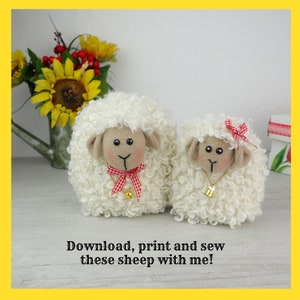 Sheep Sewing Pattern  PDF Digital Download Do It Yourself Plush Sheep