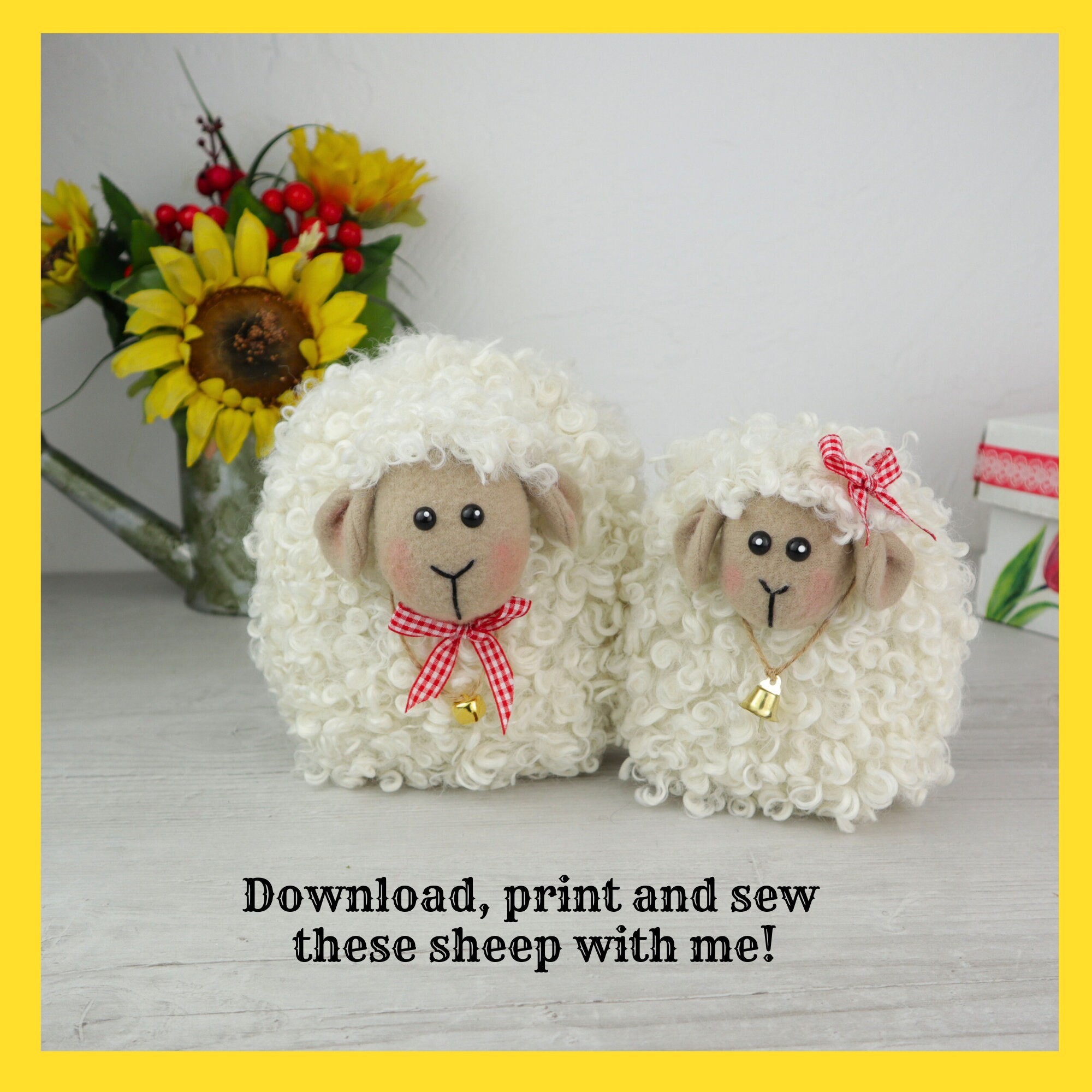 Sheep Sewing Pattern PDF Digital Download Do It Yourself Plush - Etsy