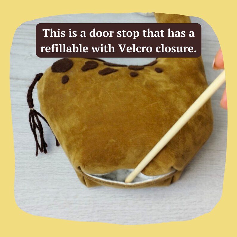 Giraffe Door Stop PDF Sewing Pattern Door Draft Stopper Make Your Own