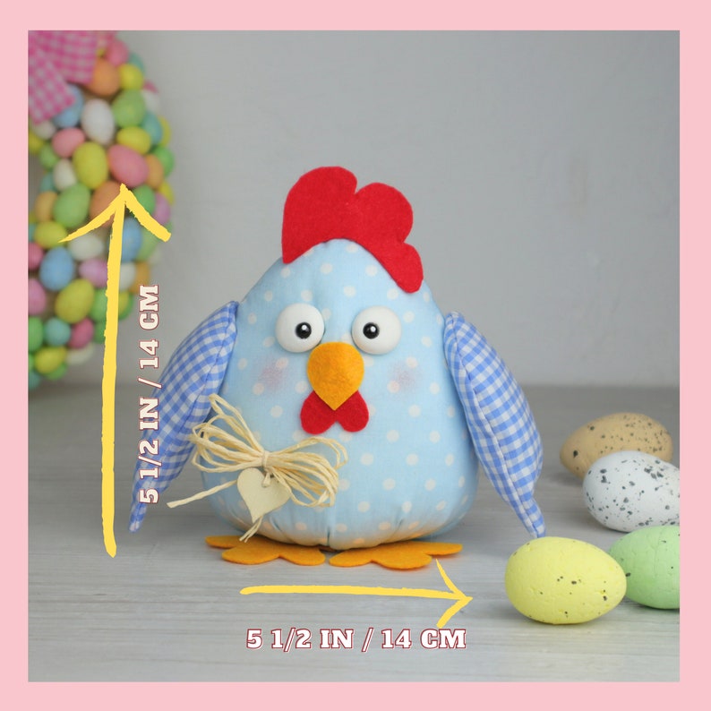 Chicken Easy Sewing Pattern PDF DIY Easter Ornament Do It Yourself