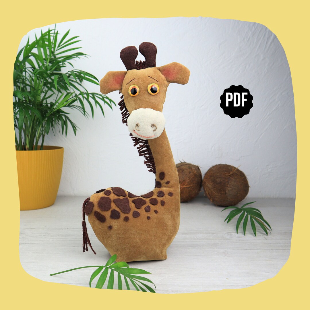 Giraffe Door Stop PDF Sewing Pattern Door Draft Stopper Make Your Own Etsy