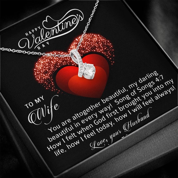 To My Wife, From Husband, Forever Love Necklace, & Message Card Gift –  Lainey Brooke Jewelry