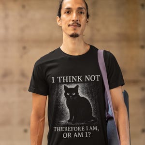 Vintage style goth tee with absurdist quote