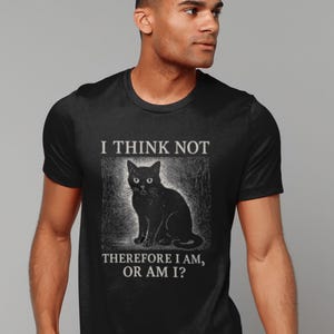 Punk cat t-shirt, black cat