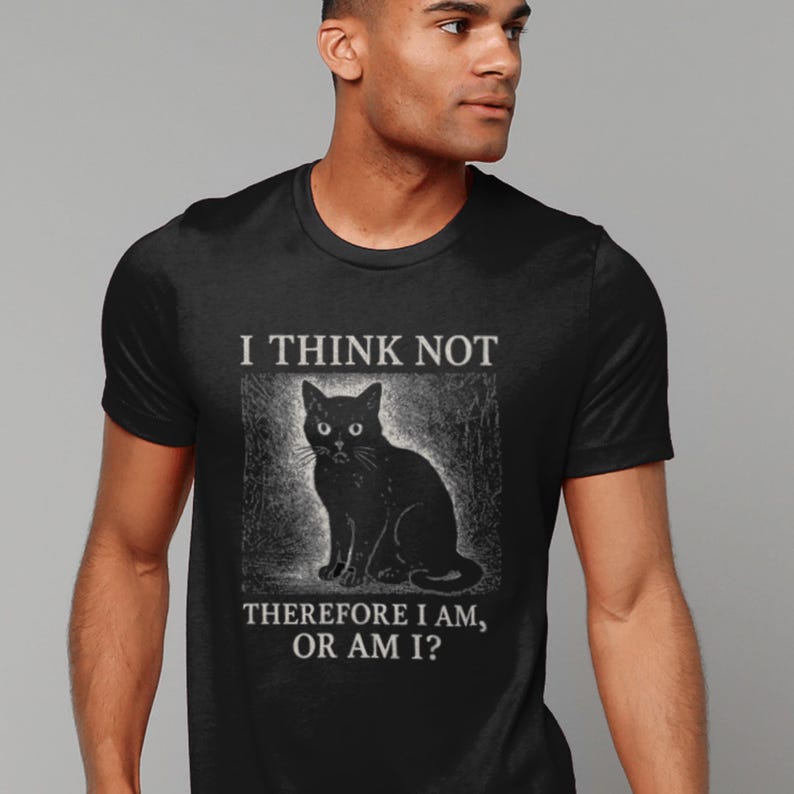 Punk cat t-shirt, black cat