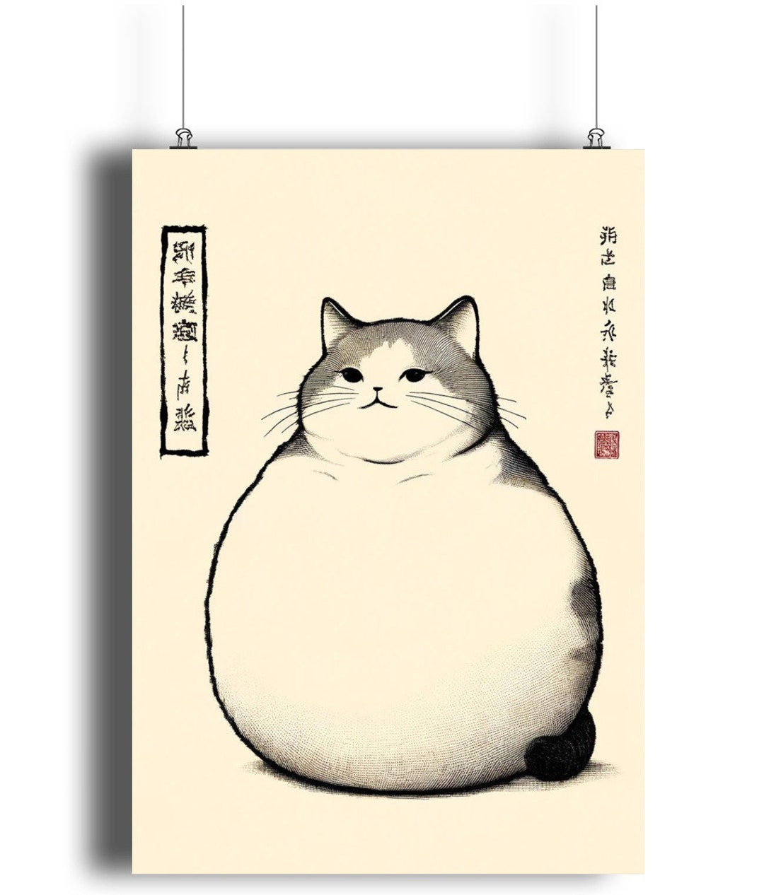 大切な人へのギフト探し Japanese Art Hoji Matsumoto Art, Cat Japanese Print, Vintage 版画
