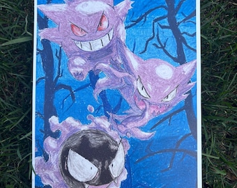 ポケモン ゴーストゴースト ゲンガー 11x17インチ サイン入り