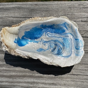 Painted Oyster Shell
