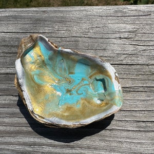 Painted Oyster Shell