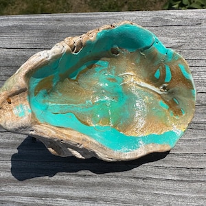 Painted Oyster Shell