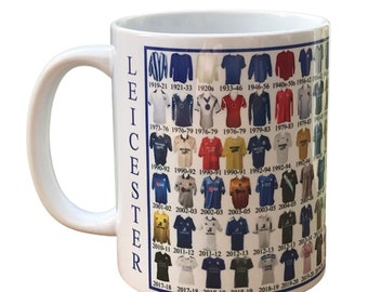 Taza con la historia de la camiseta del Leicester City