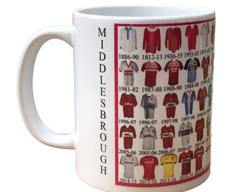 Middlesbrough Shirt History Mug