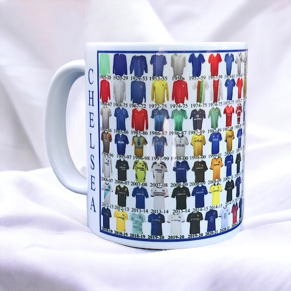 Chelsea shirt history Mug