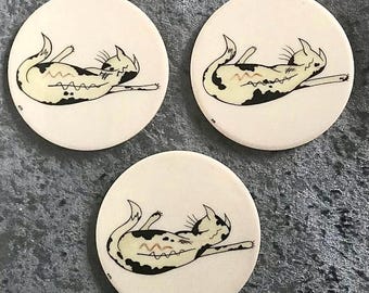 Ceramic Cat Pot Stand