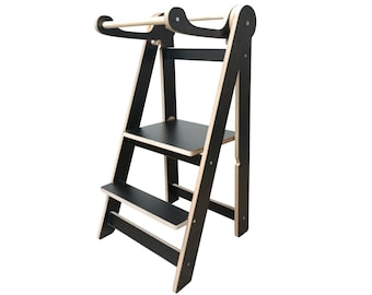 Montessori Foldable Learning Kids Tower - Educational Tower for Kids - Space-Saving Foldable Kitchen Tower - Perfect Gift for Children