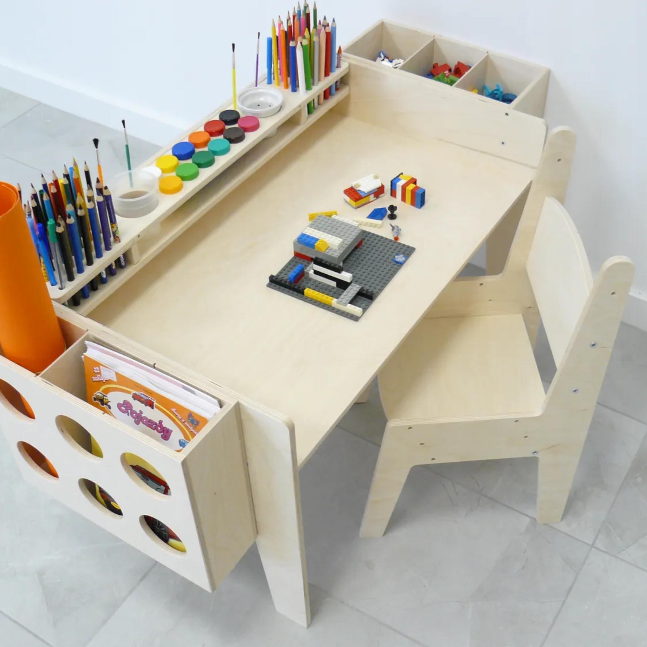 Adjustable Height Kids Desk With Chair And Organizers Adjustable adjustable-height-kids-desk-with-chair-and-organizers-adjustable