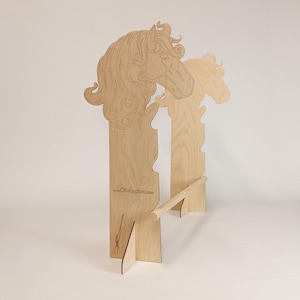 An obstacle to jump over Hobby Horse Jump for Kids – Adjustable Wooden Jump Stand – Fun Equestrian Play – Handmade Horse Obstacle