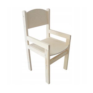 Wooden Kids Chair with Armrests – Safe & Stylish Seating for Ages 4–6