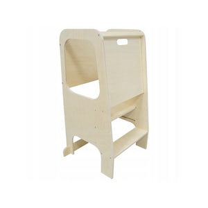Montessori Learning Kids Tower for Kids | Adjustable Toddler Kitchen Tower | Safe & Sturdy Wooden Step Stool