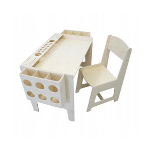 Adjustable Kids Desk & Chair Set with Organizers - Adjustable desk for older children - Desk for 6 year old - 12 year old