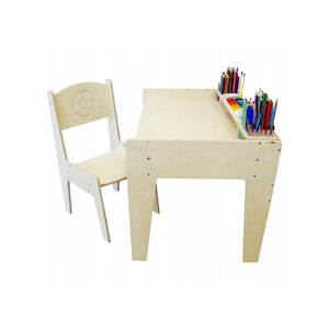 Adjustable Kids Table with Chair and Organizer - NEW, Direct from THE MANUFACTURER! - desks with a chair for children