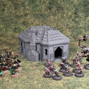 Dwarven House - Kingdom Of Durak Deep (Conquest Creations) - Miniature Wargaming Terrain - 3D printed in PLA+