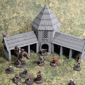 Stables - Kingdom Of Saxonia (Conquest Creations) - Miniature Wargaming Terrain - 3D printed in PLA+