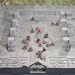 Tomb of Kings Tile Gaming Board - Kingdom Of Durak Deep (Conquest Creations) - Miniature Wargaming Terrain - 3D printed in PLA+