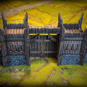 Town Gates - Kingdom Of Saxonia (Conquest Creations) - Miniature Wargaming Terrain - 3D printed in PLA+
