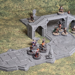 Modular Town Roads - Kingdom Of Durak Deep (Conquest Creations) - Miniature Wargaming Terrain - 3D printed in PLA+
