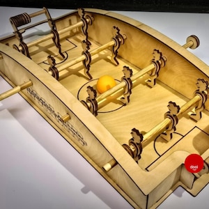 Tisch Fußball Fußball Spiel Laser Cut Design SVG Pdf Eps Dxf Glowforge Vorlage Circut Design, 3mm, Cardboard Craft, Diy Game