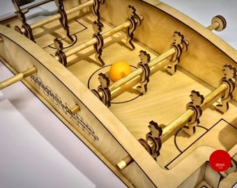Table Soccer Football Game Laser Cut Design Svg Pdf Eps Dxf Glowforge Template Circut Design, 3mm, Cardboard Craft, Diy Game