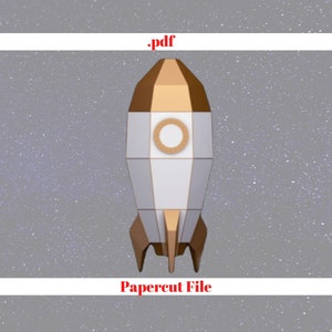 Spaceship Papercraft PDF Template Creating Paper Craft Spaceship Model ...