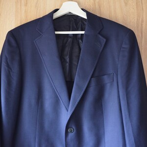 Chaqueta LARDINI vintage 2000s, hombre, talla L, made in Italy, chaqueta azul real
