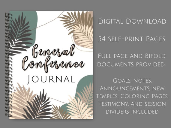 LDS General Conference Journal Digital Download Any - Etsy
