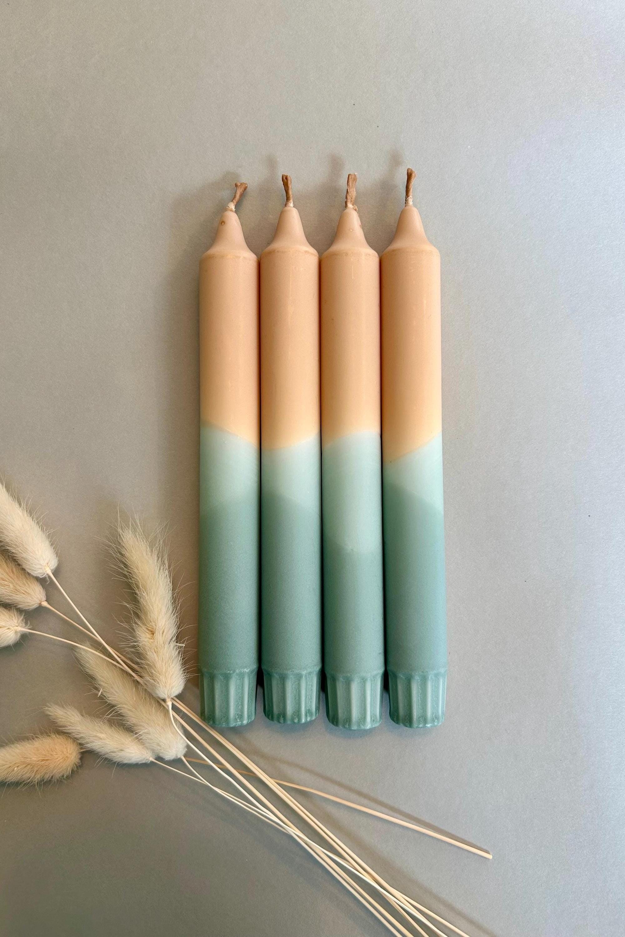 Mint green candle
