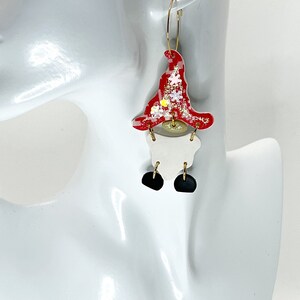 Handmade Polymer Clay Gnome Earring