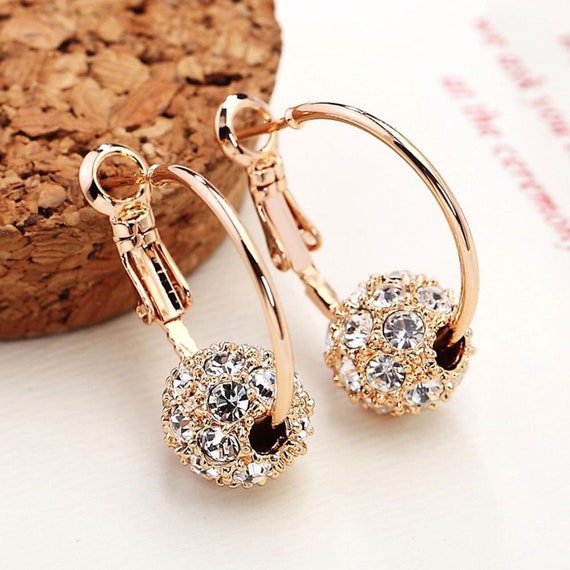 Earrings Fashion Jewelry Crystal Ball Earrings for Women Party