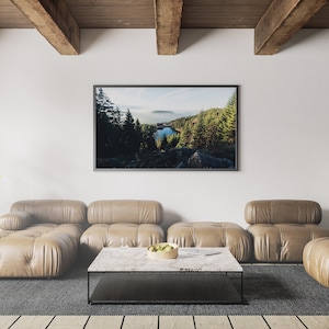 Schwarzwald Wandbild, Schwarzwald Wallpaper, Mummelsee Leinwand