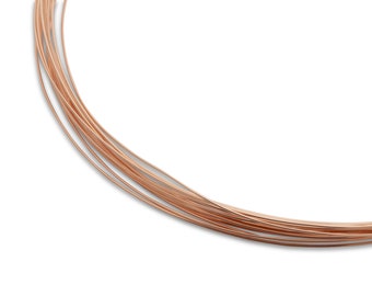 11,99 EUR/m - 0,5 mm Draht - 14K Rosé Gold Filled - halb-hart und weich