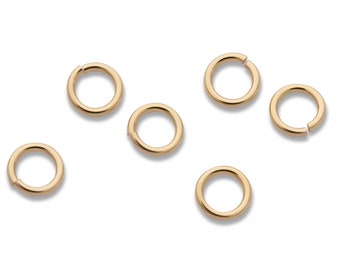 25x 4 mm offene Biegeringe - 14K Gold Filled