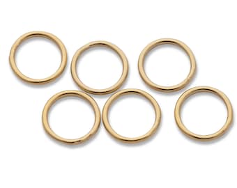 200x 6 mm geschlossene Biegeringe - 14K Gold Filled