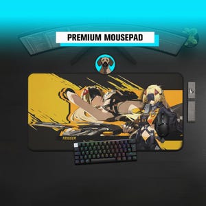 Premium Trigger Mousepad | Zenless Zone Zero Desk Mat | Obol Squad Deskmat |  Anime & ZZZ Gamers | Large Gaming Mat for Desk Setup