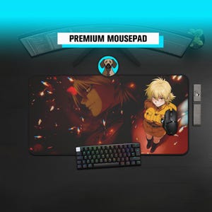Premium Waifu Mousepad | Waifu Anime Deskmat | Vampire Anime Waifu Mousepad | Large Anime Waifu Mousepad | Anime Aesthetics Desk Pad
