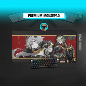 Premium Caeser King Mousepad | ZZZero Caeser King Deskmat | Zenless Zone Zero | Large Gaming Desk Mat | ZZZero Deskmat | Gaming Desk Mat